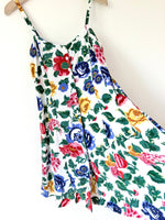 Lade das Bild in den Galerie-Viewer, Minikleid 80s Boho Rosen Print (L-XL)
