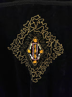 Lade das Bild in den Galerie-Viewer, Samt Blouson Bohemian Stick Gold (L-XL)
