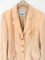 Lade das Bild in den Galerie-Viewer, *Moschino* RARE Blazer Wolle Stick Apricot (L)
