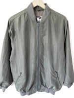 Lade das Bild in den Galerie-Viewer, *Seide* Blouson Bomber 80s Mint Salbei (M-L)
