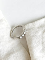 Lade das Bild in den Galerie-Viewer, *925 Sterling Silber* Vintage Ring Kristall (51/11)
