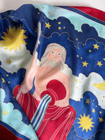 Lade das Bild in den Galerie-Viewer, *Seide* Tuch Handpainted Poseidon Print
