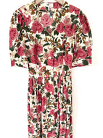 Lade das Bild in den Galerie-Viewer, *Wiesn Kollektion* Kleid Folklore Leinen Rosen (M)
