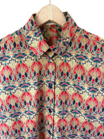 Lade das Bild in den Galerie-Viewer, Bluse Jugendstil Print 90s Bohemian (L)

