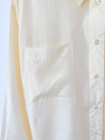 Lade das Bild in den Galerie-Viewer, *Seide* Bluse Premium Basic Creme (L)
