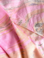 Lade das Bild in den Galerie-Viewer, Tuch 80s Rosa Pastell Batik XXL
