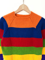 Lade das Bild in den Galerie-Viewer, *Handmade* Pullover 80s Blockstreifen (S)
