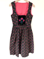 Lade das Bild in den Galerie-Viewer, *Wiesn Kollektion* Dirndl Kleid Blumen Stick (S-M)
