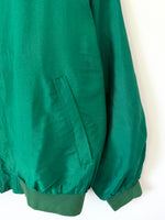 Lade das Bild in den Galerie-Viewer, *Seide* Blouson Bomber 80s Grün Basic (L-XL)
