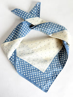 Lade das Bild in den Galerie-Viewer, Tuch 70s Bandana Streifen Dots Blau
