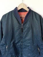 Lade das Bild in den Galerie-Viewer, *Diesel* Bomberjacke 90s Petrolblau (L-XL)

