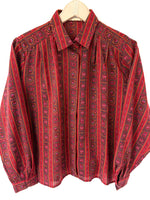 Lade das Bild in den Galerie-Viewer, *Wolle* Bluse 80s Bohemian Peter Hahn (M-L)
