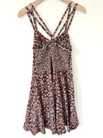 Lade das Bild in den Galerie-Viewer, Minikleid 80s Streublümchen Print Boho (L-XL)
