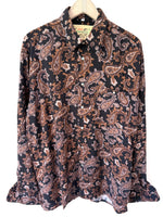Lade das Bild in den Galerie-Viewer, Hemd 80s Bohemian Paisley Print (L)
