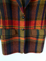 Lade das Bild in den Galerie-Viewer, *DAKS Signature* Blazer Tweed Wolle Tartan (M-L)
