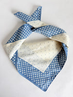 Lade das Bild in den Galerie-Viewer, Tuch 70s Bandana Streifen Dots Blau
