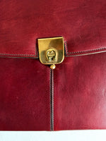 Lade das Bild in den Galerie-Viewer, *Aigner* RARE Tablet Aktentasche Leder Burgundy
