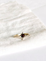Lade das Bild in den Galerie-Viewer, *925 Sterling Silber* Vintage Ring Vergoldet Rotbraun (56/16)
