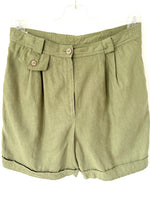 Lade das Bild in den Galerie-Viewer, *Leinen* Bermuda Shorts Basic Lindgrün (L-XL)
