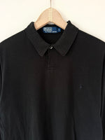 Lade das Bild in den Galerie-Viewer, *Ralph Lauren* Longsleeve Polo Schwarz Singlestitched (M-L)
