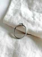 Lade das Bild in den Galerie-Viewer, *925 Sterling Silber* Vintage Ring Kristall Oval (55/15)

