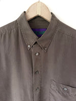 Lade das Bild in den Galerie-Viewer, *Seide* Bluse Premium Basic Dunkelbraun (M-L)
