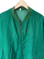Lade das Bild in den Galerie-Viewer, *Seide* Blouson Bomber 80s Grün Basic (L-XL)
