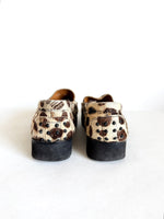 Lade das Bild in den Galerie-Viewer, RARE Loafer Leder Leo Fell Plateau (39)
