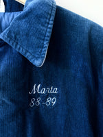 Lade das Bild in den Galerie-Viewer, RARE College Jacke 1988 Basketball Cord (M-L)
