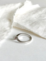 Lade das Bild in den Galerie-Viewer, *925 Sterling Silber* Vintage Ring Wave Rosa (58/18)
