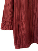 Lade das Bild in den Galerie-Viewer, *Seide* Kimono Blazer Stepp Rostrot (M)
