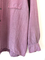 Lade das Bild in den Galerie-Viewer, *Leinen* Overshirt Hemd Basic Flieder (L-XL)

