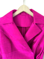 Lade das Bild in den Galerie-Viewer, *Wildseide* Wickelblazer Cropped Pink (L)
