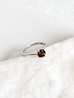 Lade das Bild in den Galerie-Viewer, *925 Sterling Silber* Vintage Ring Braun (55/15)
