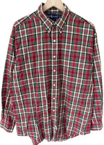 Lade das Bild in den Galerie-Viewer, *Ralph Lauren* Hemd Tartan Karo Rot Grün (L)
