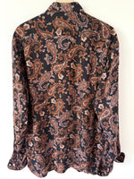 Lade das Bild in den Galerie-Viewer, Hemd 80s Bohemian Paisley Print (L)

