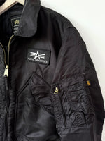 Lade das Bild in den Galerie-Viewer, *Alpha Industries* Bomberjacke 90s Schwarz (L)
