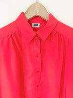 Lade das Bild in den Galerie-Viewer, *Seide* Bluse Premium Basic Korallenrot (M)
