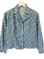 Lade das Bild in den Galerie-Viewer, Bluse 80s Stiefmütterchen Flieder (L)
