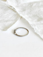 Lade das Bild in den Galerie-Viewer, *925 Sterling Silber* Vintage Ring Kristall Small Trio (56/16)
