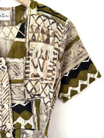 Lade das Bild in den Galerie-Viewer, Kleid 80s Betty Barclay Khaki (M-L)
