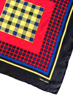 Lade das Bild in den Galerie-Viewer, *Seide* Tuch 80s Blockstreifen Tartan
