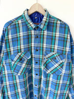 Lade das Bild in den Galerie-Viewer, Flanellhemd Overshirt Tartan Globetrotter (XL)
