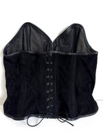Lade das Bild in den Galerie-Viewer, *Leder* Corsage Grunge Flammen Stick (XL)
