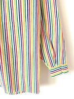 Lade das Bild in den Galerie-Viewer, Bluse 80s Colorblocking Streifen (M)
