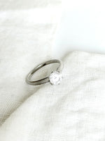 Lade das Bild in den Galerie-Viewer, *925 Sterling Silber* Vintage Ring Diamond Rund (56/16)
