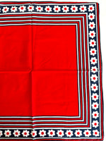 Lade das Bild in den Galerie-Viewer, Tuch 70s Blumen Rot Blau
