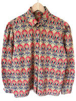 Lade das Bild in den Galerie-Viewer, Bluse Jugendstil Print 90s Bohemian (L)
