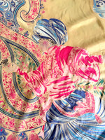 Lade das Bild in den Galerie-Viewer, *Seide* Tuch Handpainted Asien Pastell
