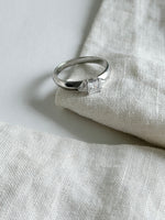 Lade das Bild in den Galerie-Viewer, *925 Sterling Silber* Vintage Ring Kristall Oval (55/15)
